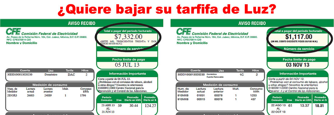 baja tu tarifa de luz con un panel solar
